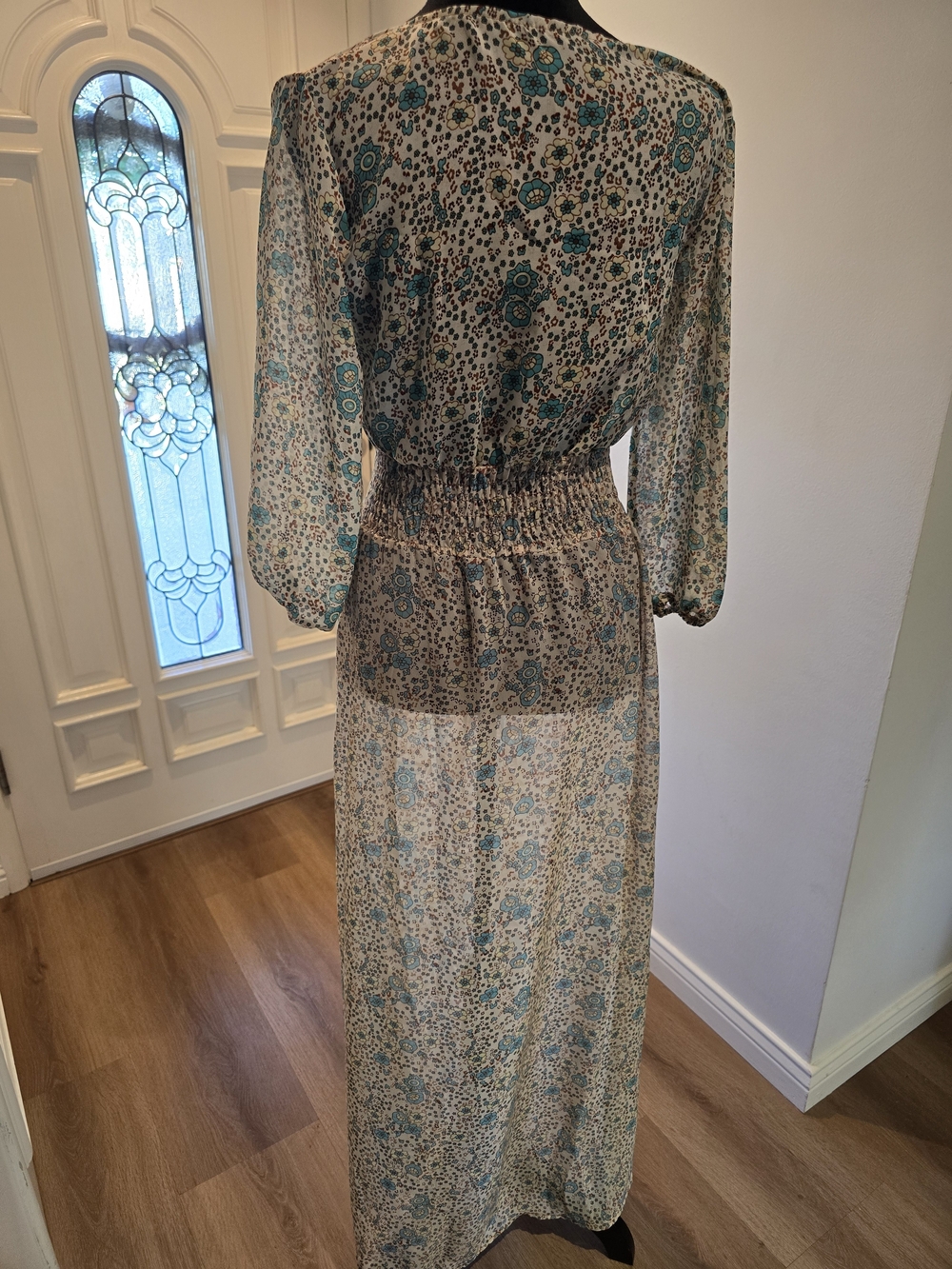 Bohemian Patchwork Floral Maxi Dress - Picture 7 of 9